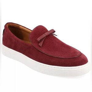 Taft 365 Men's Model 108 Belgian Slip-On‎ Loafers size 9 burgundy